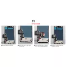 JH Apple iPhone 11 (6.1) 2019 fekete LCD kijelző érintővel (FHD, removable IC)