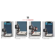   JH Apple iPhone 11 (6.1) 2019 fekete LCD kijelző érintővel (FHD, removable IC)