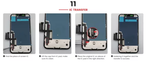 JH Apple iPhone 11 (6.1) 2019 fekete LCD kijelző érintővel (FHD, removable IC)