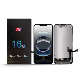  JH Apple iPhone 16e (6.1) fekete LCD kijelző érintővel (FHD, removable IC)