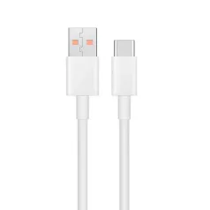   Xiaomi fehér gyári USB - Type-C gyorstöltő adatkábel 1m 4A