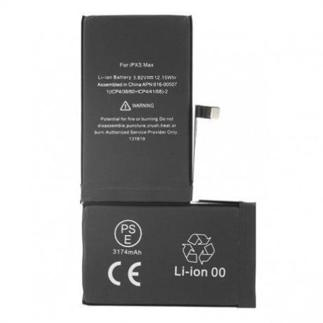 Apple iPhone XS Max akkumulátor (APN: 616-00507) Li-Ion 3174mAh (gyári cellákkal)