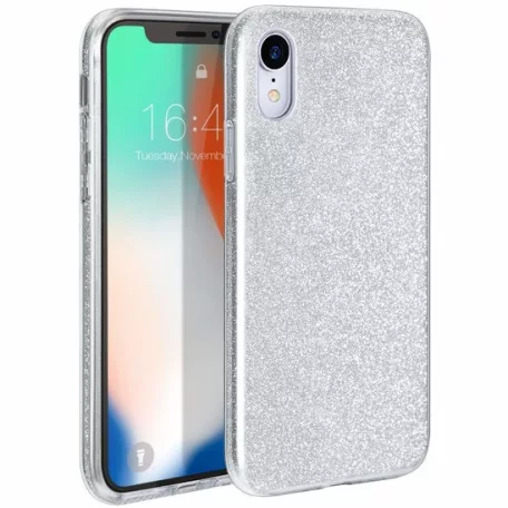 Shining Glitter tok - Samsung A505 Galaxy A50 (2019) / A50S / A30S ezüst csillogó tok