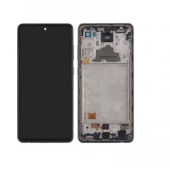   Samsung A725 Galaxy A72 4G fekete LCD kijelző érintővel és kerettel OLED