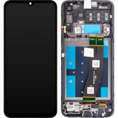   Samsung A145 Galaxy A14 4G fekete gyári LCD kijelző érintővel és kerettel