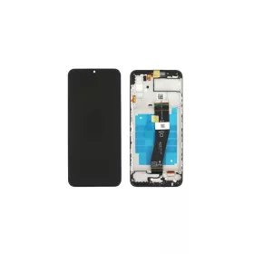   Samsung A035F Galaxy A03 (2021) fekete gyári LCD kijelző érintővel és kerettel