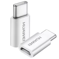   Bliszteres Huawei AP52 gyári micro USB Type-c átalakító adapter 5V, 2A, fehér HL1122