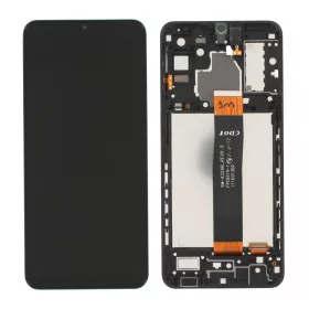   Samsung A326 Galaxy A32 5G fekete LCD kijelző érintővel és kerettel