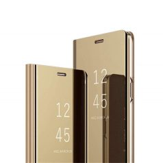   Clear View Samsung N970 Galaxy Note 10 arany oldalra nyíló tükrös tok