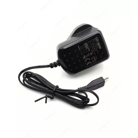 Alcatel PA-5V55 micro USB fekete gyári hálózati töltő 2.75W 0.55A