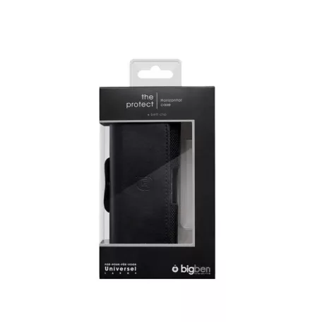 BigBen univerzális övre csatolható bőrtok XL (138x68x11mm)