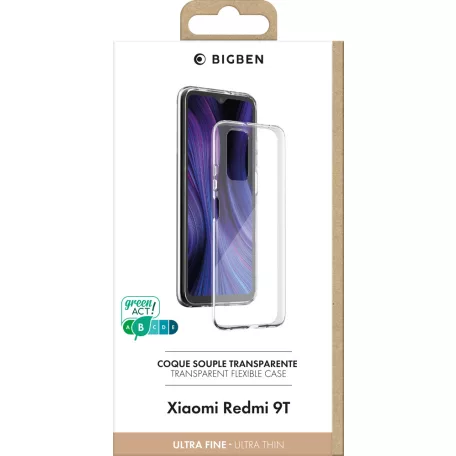 BigBen Xiaomi Redmi 9T átlátszó vékony TPU tok
