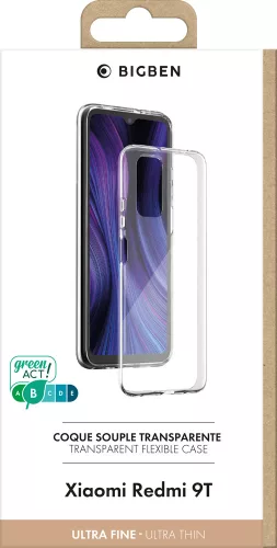BigBen Xiaomi Redmi 9T átlátszó vékony TPU tok