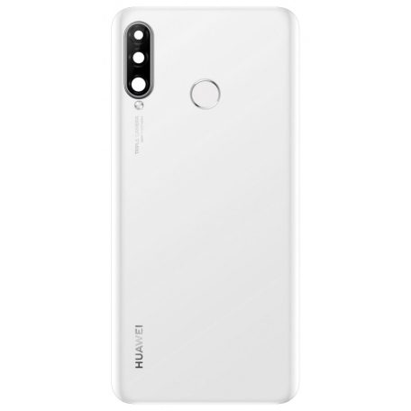 Huawei P30 Lite 48MP fehér akkufedél kamera lencsével