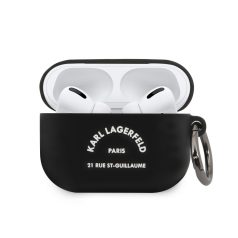   Karl Lagerfeld Rue St Guillaume Apple Airpods Pro szilikon tok fekete (KLACAPSILRSGBK)