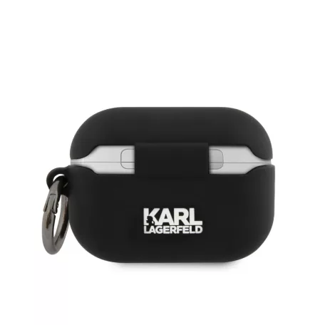 Karl Lagerfeld Rue St Guillaume Apple Airpods Pro szilikon tok fekete (KLACAPSILRSGBK)