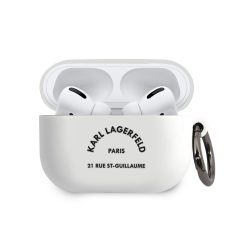   Karl Lagerfeld Rue St Guillaume Apple Airpods Pro szilikon tok fehér (KLACAPSILRSGWH)