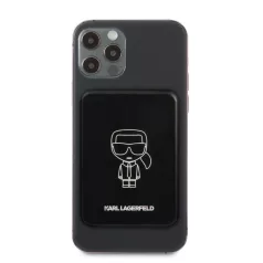  Karl Lagerfeld vezetéknélküli power bank Type-c csatlakozóval 3000mAh (KLPBMSOIBK) 2.1A 5W