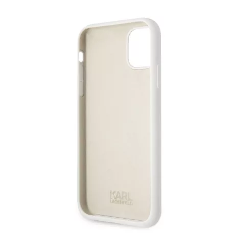 Karl Lagerfeld Choupette Apple iPhone 11 (6.1) 2019 hátlapvédő tok fehér (KLHCN61SLCHWH)