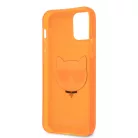 Karl Lagerfeld TPU Choupette Apple iPhone 12 / 12 Pro 2020 (6.1) hátlapvédő tok Fluo Orange (KLHCP12MCHTRO)