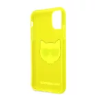 Karl Lagerfeld TPU Choupette Apple iPhone 11 (6.1) 2019 hátlapvédő tok Fluo Yellow (KLHCN61CHTRY)