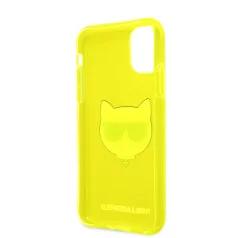   Karl Lagerfeld TPU Choupette Apple iPhone 11 (6.1) 2019 hátlapvédő tok Fluo Yellow (KLHCN61CHTRY)