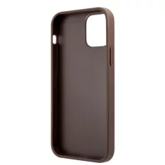   Guess Apple iPhone 12 Pro Max 2020 (6.7) PU 4G Printed Stripe Case hátlapvédő tok barna (GUHCP12L4GDBR)