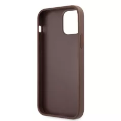   Guess Apple iPhone 12 Pro Max 2020 (6.7) PU 4G Metal Logo Case hátlapvédő tok barna (GUHCP12L4GMGBR)