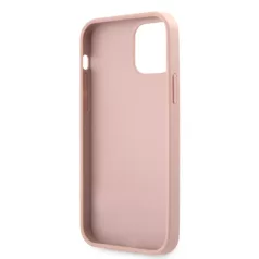   Guess Apple iPhone 12 / 12 Pro 2020 (6.1) PU Saffiano Big 4G Metal Logo Case hátlapvédő tok pink (GUHCP12MSA4GGPI)