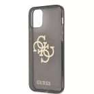 Guess Apple iPhone 12 Pro Max 2020 (6.7) TPU Big 4G Full Glitter Case hátlapvédő tok fekete (GUHCP12LPCUGL4GBK)