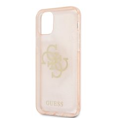   Guess Apple iPhone 12 / 12 Pro 2020 (6.1) TPU Big 4G Full Glitter Case hátlapvédő tok arany (GUHCP12MPCUGL4GGO)