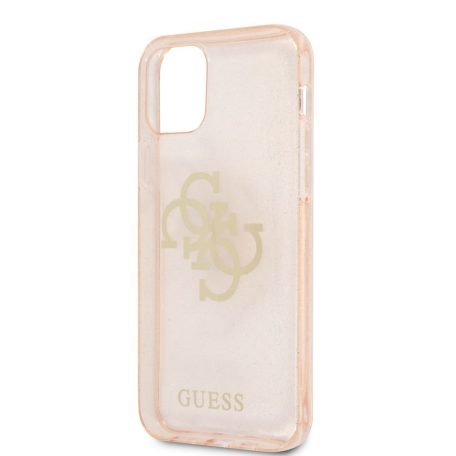 Guess Apple iPhone 12 / 12 Pro 2020 (6.1) TPU Big 4G Full Glitter Case hátlapvédő tok arany (GUHCP12MPCUGL4GGO)