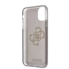   Guess Apple iPhone 11 (6.1) 2019 TPU Big 4G Full Glitter Case hátlapvédő tok fekete (GUHCN61PCUGL4GBK)