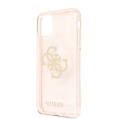   Guess Apple iPhone 11 (6.1) 2019 TPU Big 4G Full Glitter Case hátlapvédő tok arany (GUHCN61PCUGL4GGO)