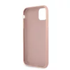 Guess Apple iPhone 11 (6.1) 2019 PU Saffiano Big 4G Metal Logo Case hátlapvédő tok pink (GUHCN61SA4GGPI)