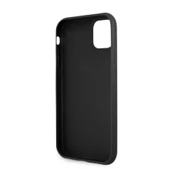   Guess Apple iPhone 11 (6.1) 2019 PU 4G Metal Logo Case hátlapvédő tok fekete (GUHCN614GMGGR)