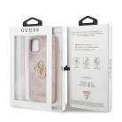 Guess Apple iPhone 11 (6.1) 2019 PU 4G Metal Logo hátlapvédő tok pink (GUHCN614GMGPI)