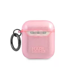   Karl Lagerfeld Choupette Apple AirPods 1/2 szilikon tok pink (KLA2UCHGP)