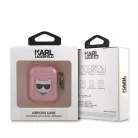 Karl Lagerfeld Choupette Apple AirPods 1/2 szilikon tok pink (KLA2UCHGP)