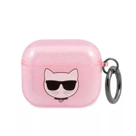   Karl Lagerfeld Choupette Apple Airpods 3 szilikon tok pink (KLA3UCHGP)
