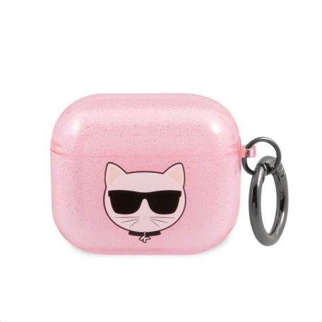 Karl Lagerfeld Choupette Apple Airpods 3 szilikon tok pink (KLA3UCHGP)