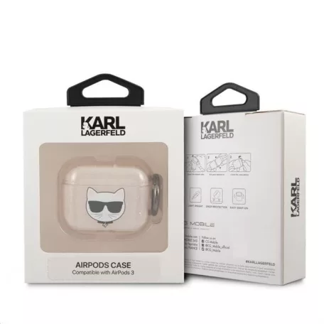 Karl Lagerfeld Choupette Apple Airpods 3 szilikon tok arany (KLA3UCHGD)