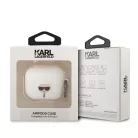 Karl Lagerfeld Apple Airpods 3 szilikon tok fehér (KLACA3SILKHWH)