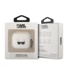 Karl Lagerfeld Choupette Head Apple Airpods 3 szilikon tok fehér (KLACA3SILCHWH)