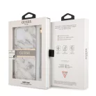 Guess Apple iPhone 13 Pro Max (6.7) TPU Marble Stripe hátlapvédő tok szürke (GUHCP13XKMABGR)