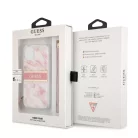 Guess Apple iPhone 13 Mini (5.4) TPU Marble Stripe hátlapvédő tok pink (GUHCP13SKMABPI)