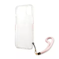   Guess Apple iPhone 13 (6.1) TPU Marble Stripe hátlapvédő tok pink (GUHCP13MKMABPI)
