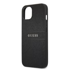   Guess Apple iPhone 13 Mini (5.4) PU Leather Saffiano hátlapvédő tok fekete (GUHCP13SPSASBBK)