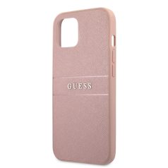   Guess PU Leather Saffiano Apple iPhone 13 Mini (5.4) hátlapvédő tok pink (GUHCP13SPSASBPI)