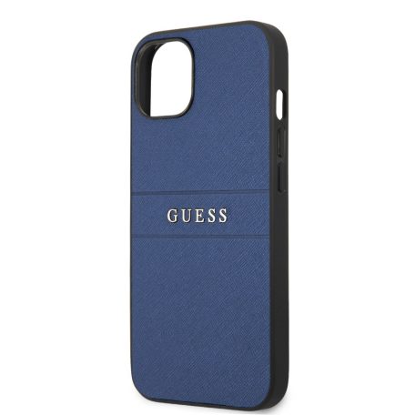 Guess Apple iPhone 13 (6.1) PU Leather Saffiano hátlapvédő tok kék (GUHCP13MPSASBBL)